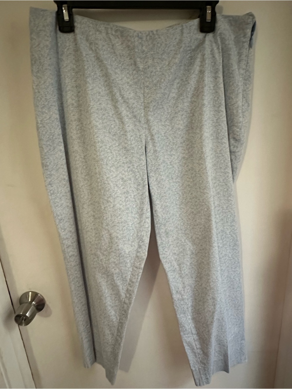 Piazza Sempione Audrey Pants Womens 46 US 10 Blue White Wide Leg Italy